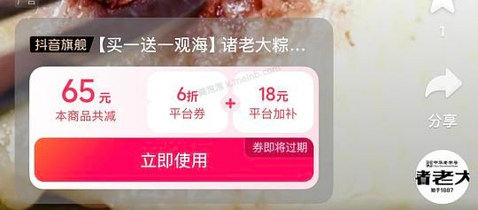 诸老大粽子礼盒1300g 14元（刷券无需积分） - 美泡泡
